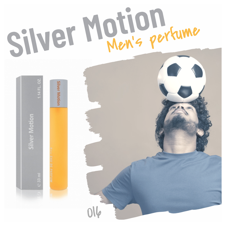 016. Silver Motion - mini parfym för män - inspirerad av In Motion*