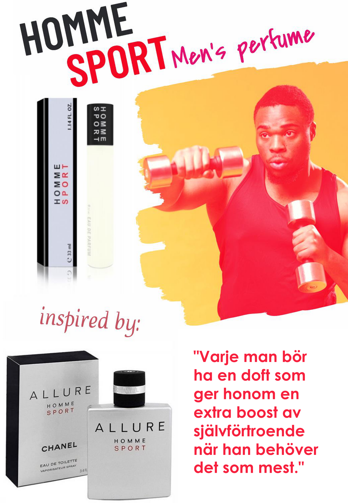 032. Homme Sport - mini parfym för män - inspirerad av HOMME SPORT*