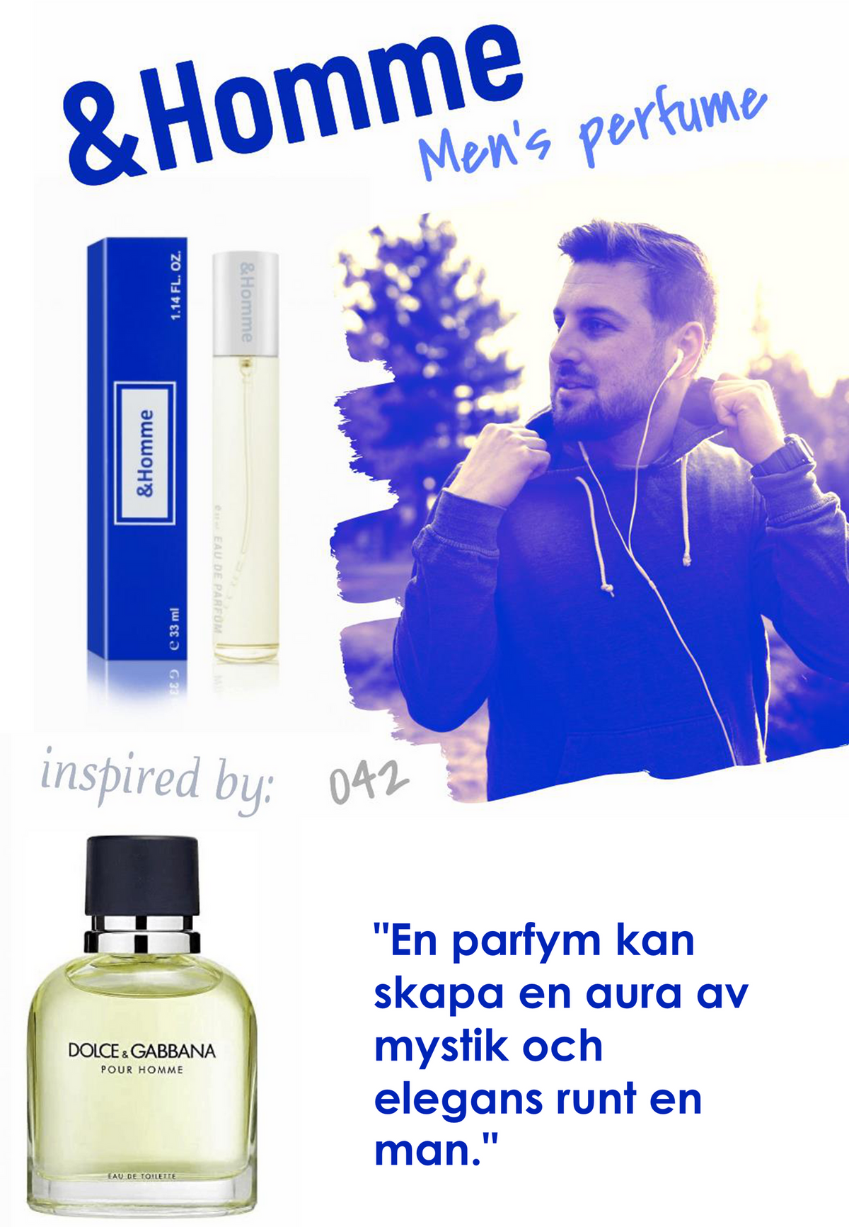 042. &Homme - mini parfym för män - inspirerad av HOMME*