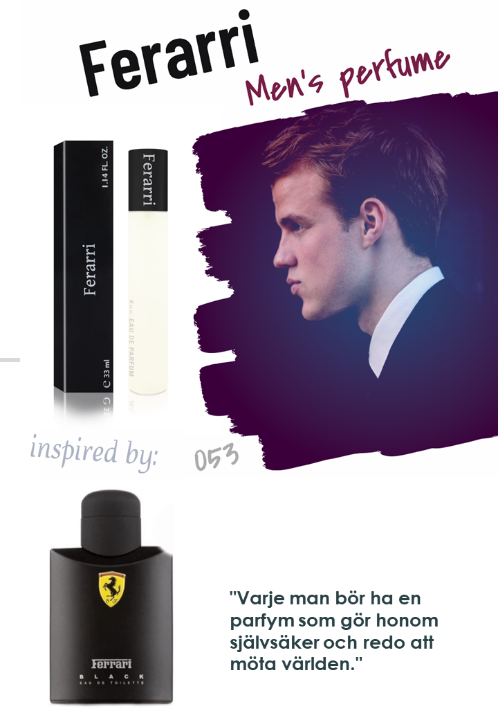 053. Ferrari - mini parfym för män - inspirerad av BLACK*
