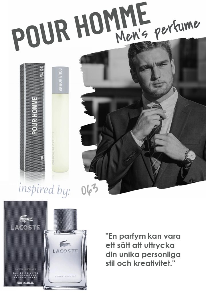 063. POUR HOMME - mini parfym för män - inspirerad av HOMME GREY*