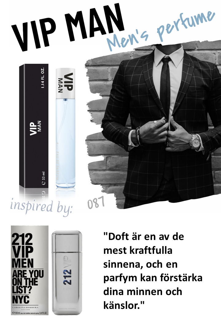 087. VIP MAN - mini parfym för män - inspirerad av 212 VIP*