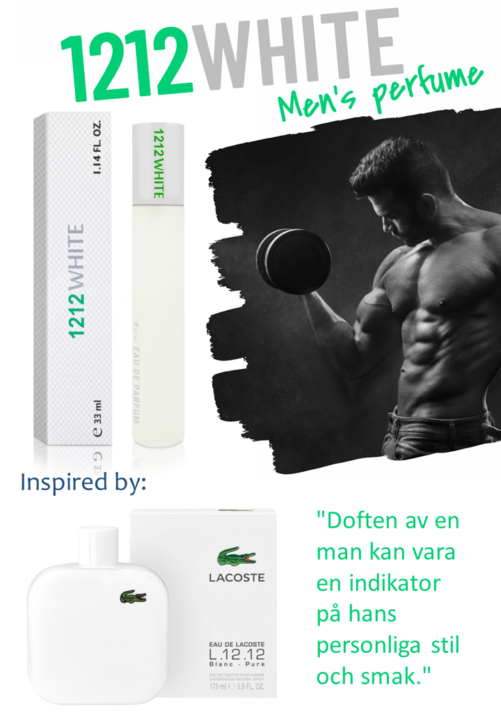 135. 1212 WHITE - mini parfym för män - inspirerad av L1212 BLANC*