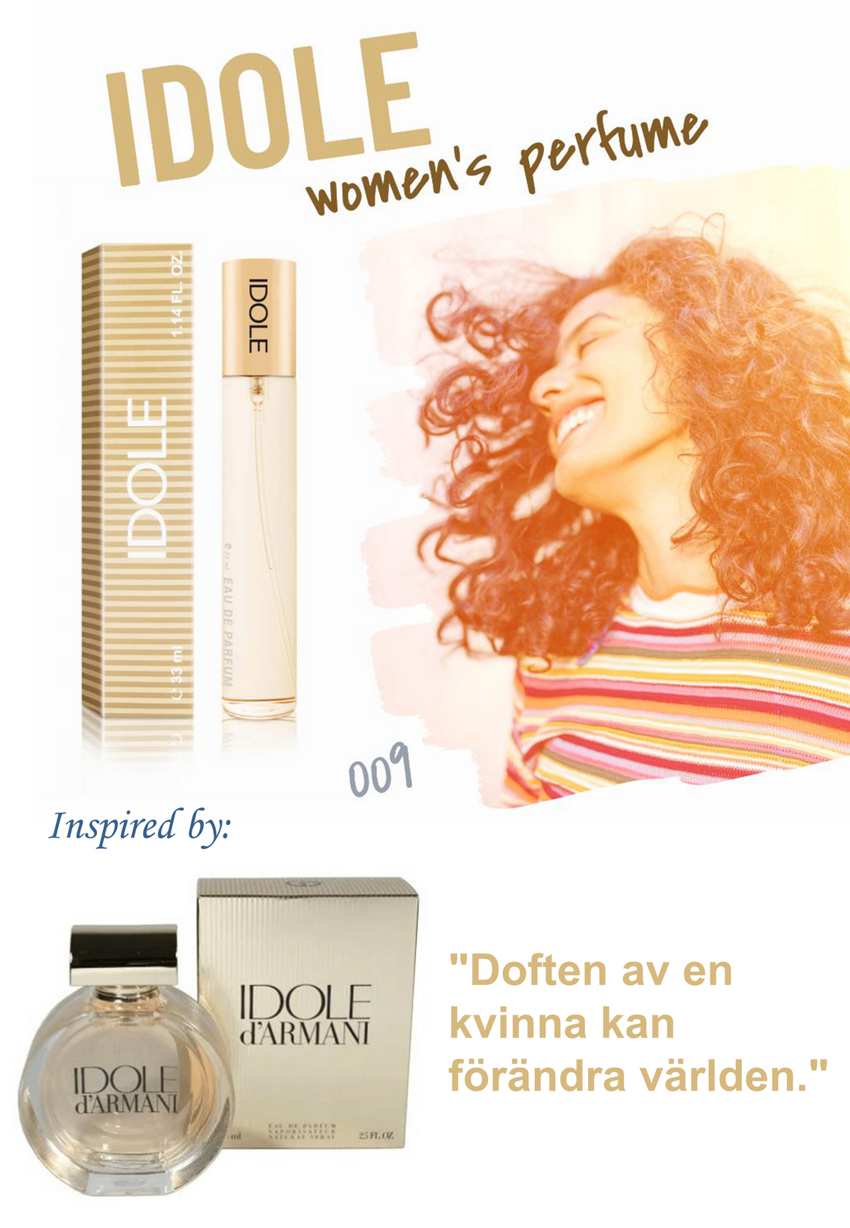009. IDOLE - mini parfym för kvinnor - inspirerad av IDOLE'd*