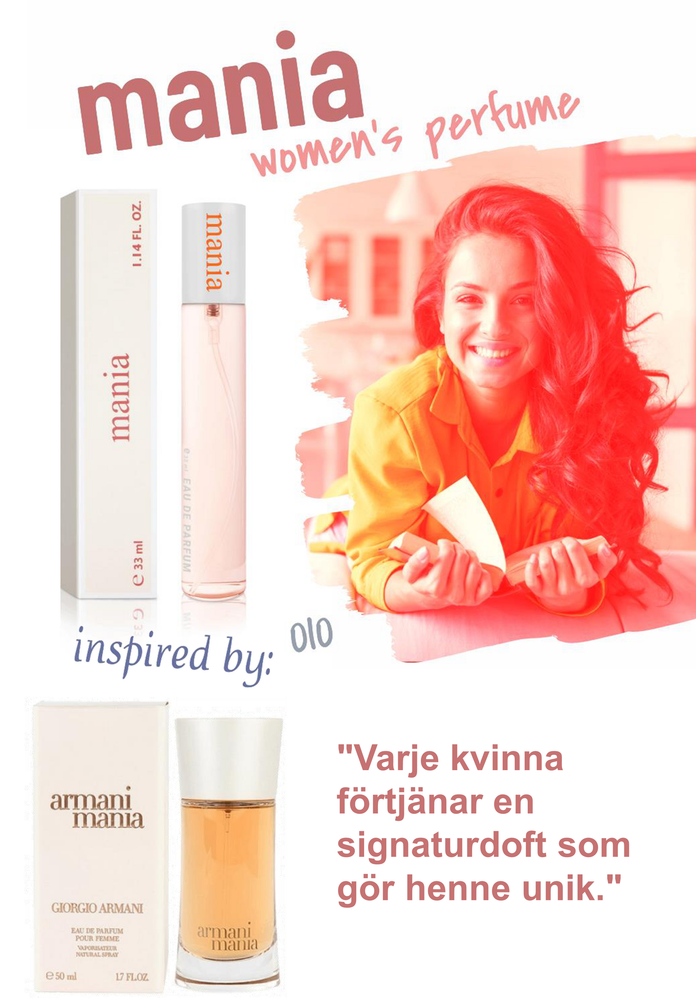 010. Mania - mini parfym för kvinnor - inspirerad av Mania*