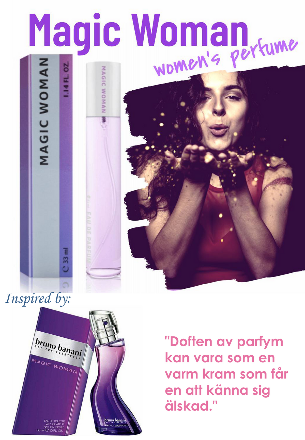 023. Magic Woman - mini parfym för kvinnor - inspirerad av Magic*
