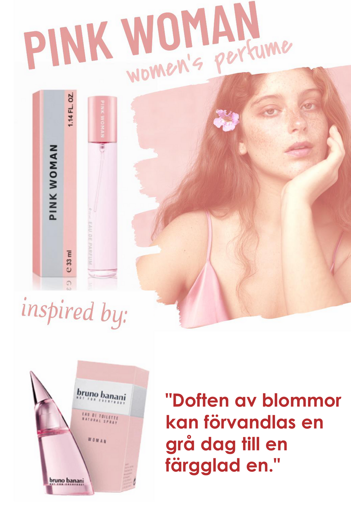 025. Pink Woman - mini parfym för kvinnor - inspirerad av Pink*