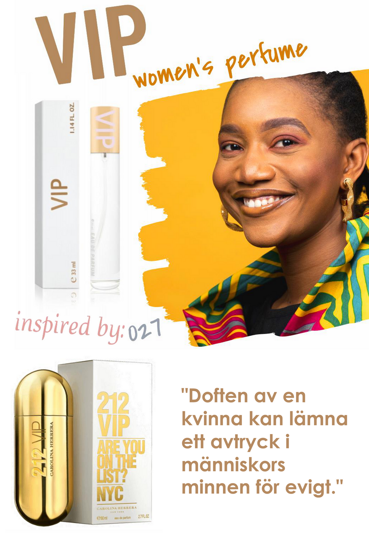 027. VIP - mini parfym för kvinnor - inspirerad av 212 VIP*