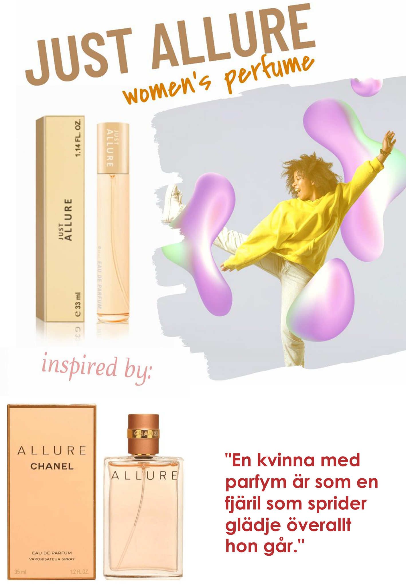 028. Just Allure - mini parfym för kvinnor - inspirerad av Allure*
