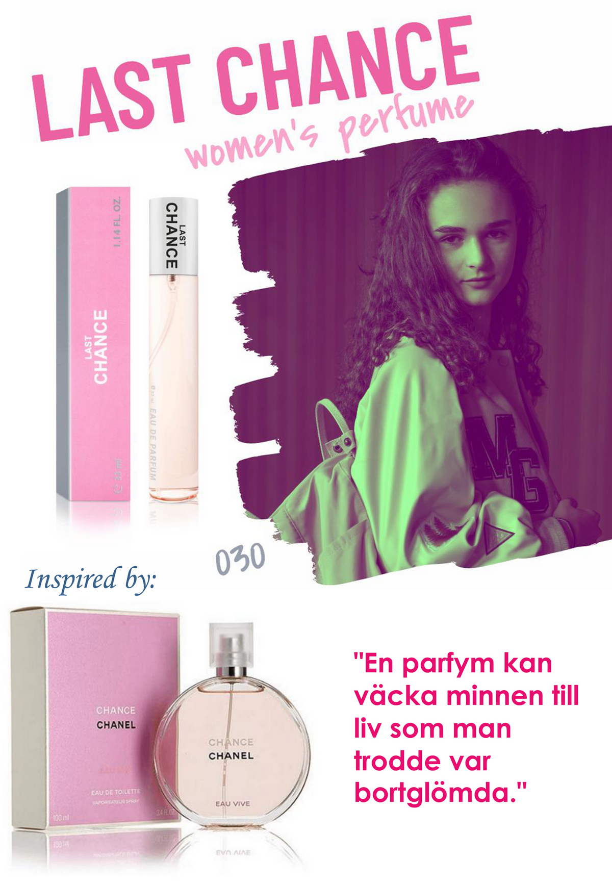 030. Last Chance - mini parfym för kvinnor - inspirerad av Chance*