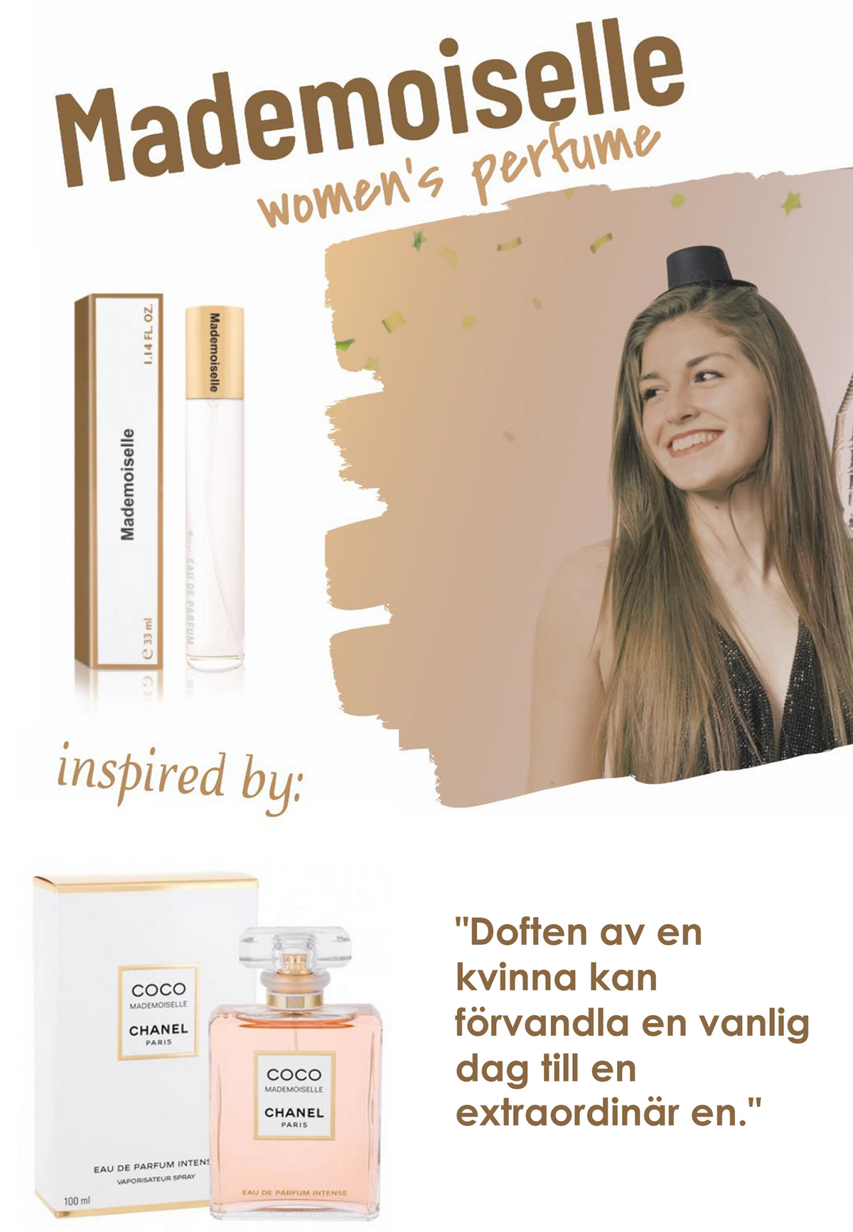 031. Mademoiselle - mini parfym för kvinnor - inspirerad av Mademoiselle*