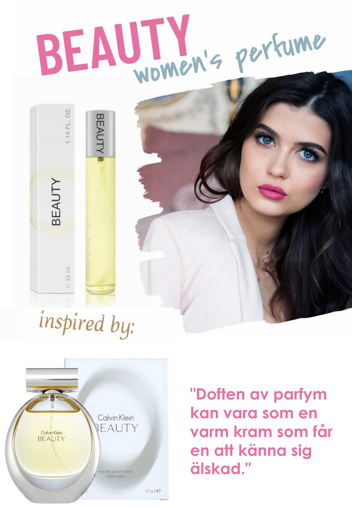 035. Beauty - mini parfym för kvinnor - inspirerad av Beauty*