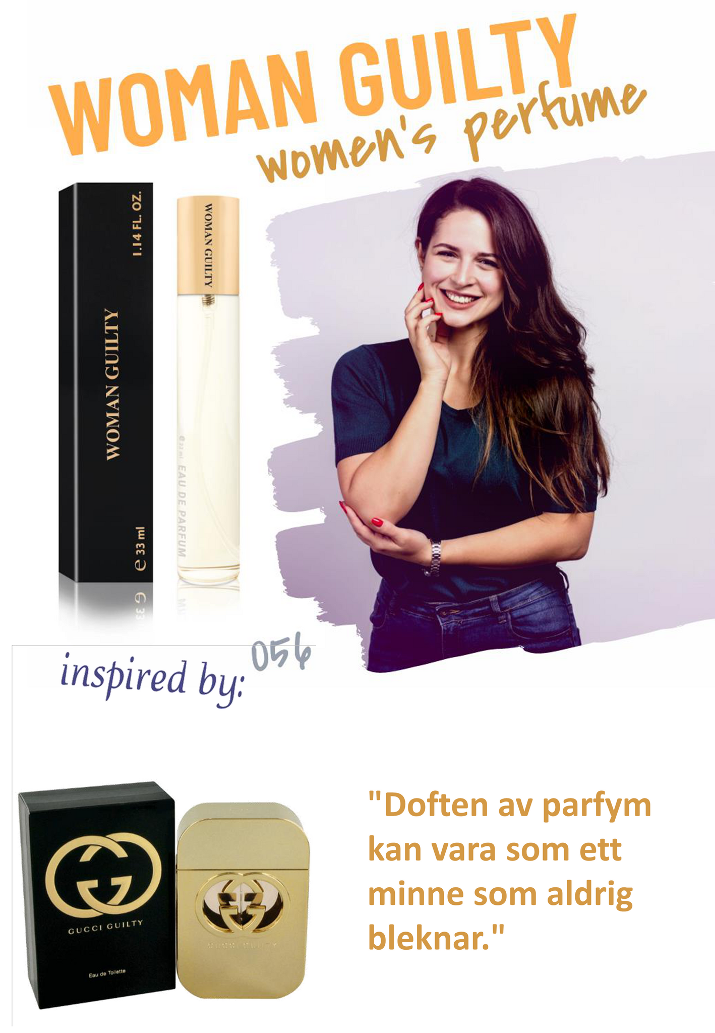 056. Woman Guilty - mini parfym för kvinnor - inspirerad av GUILTY*
