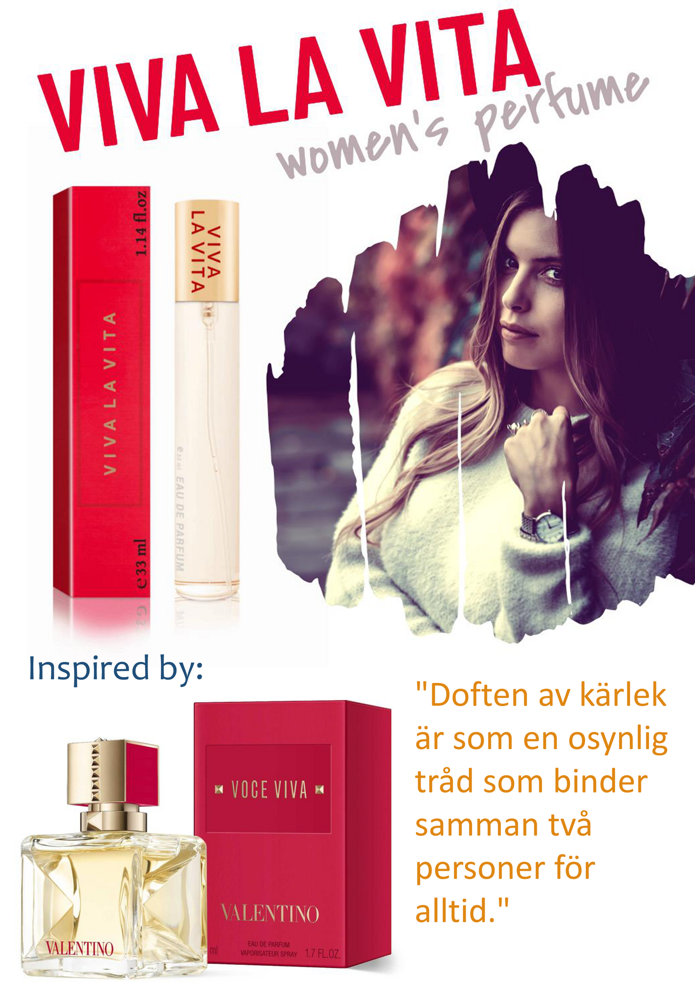 210. Viva La Vita - mini parfym för kvinnor - inspirerad av VOCE VIVA*