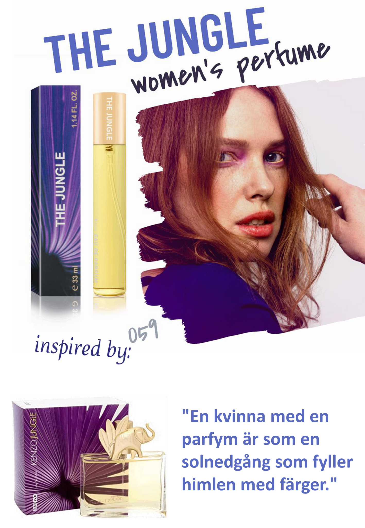 059. The Jungle - mini parfym för kvinnor - inspirerad av JUNGLE*