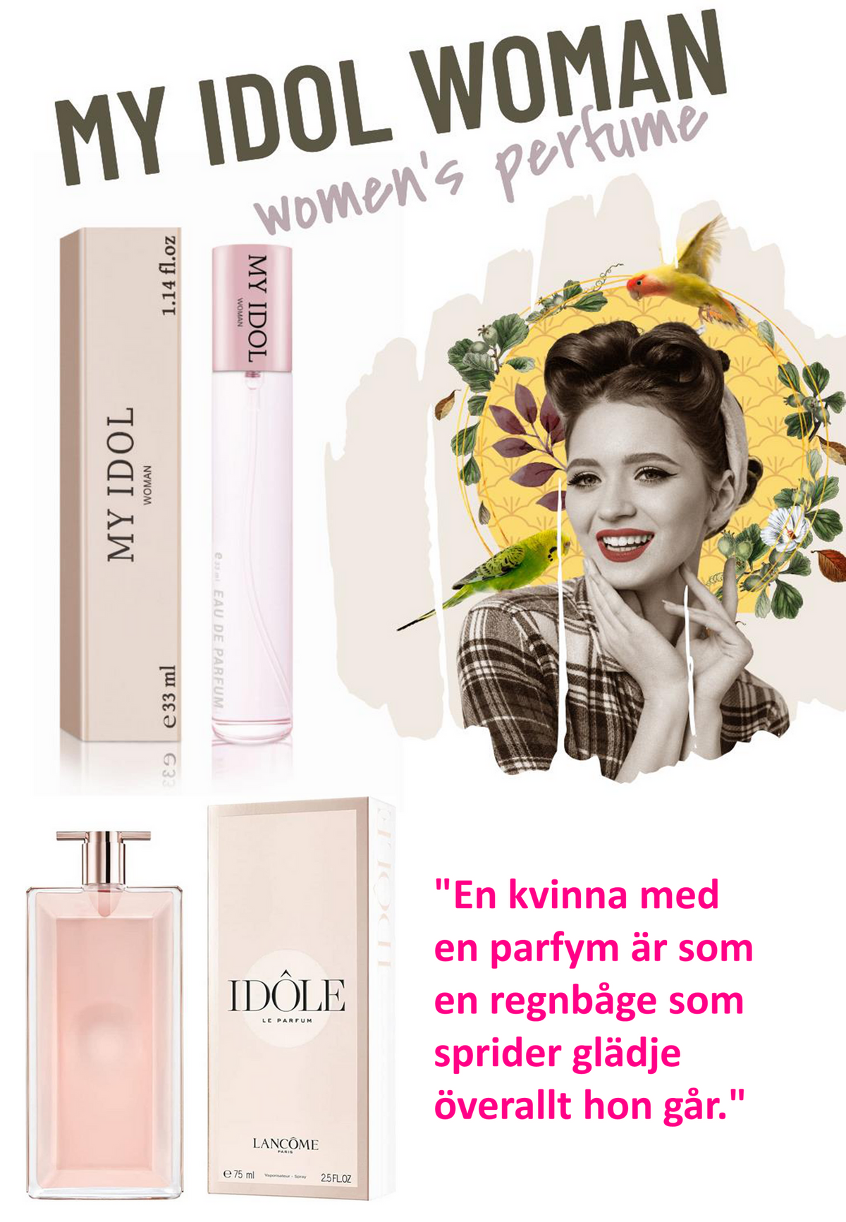 206. My Idol Woman - mini parfym för kvinnor - inspirerad av IDOL*