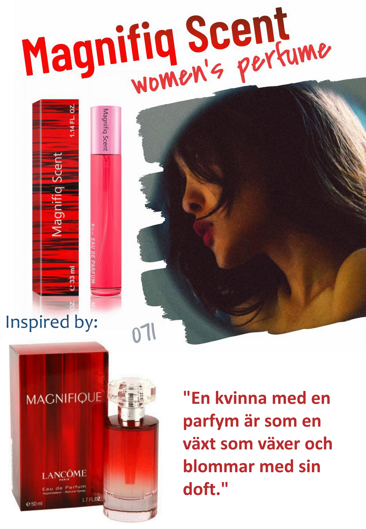 071. Magnifiq Scent - mini parfym för kvinnor - inspirerad av MAGNIFIQUE*