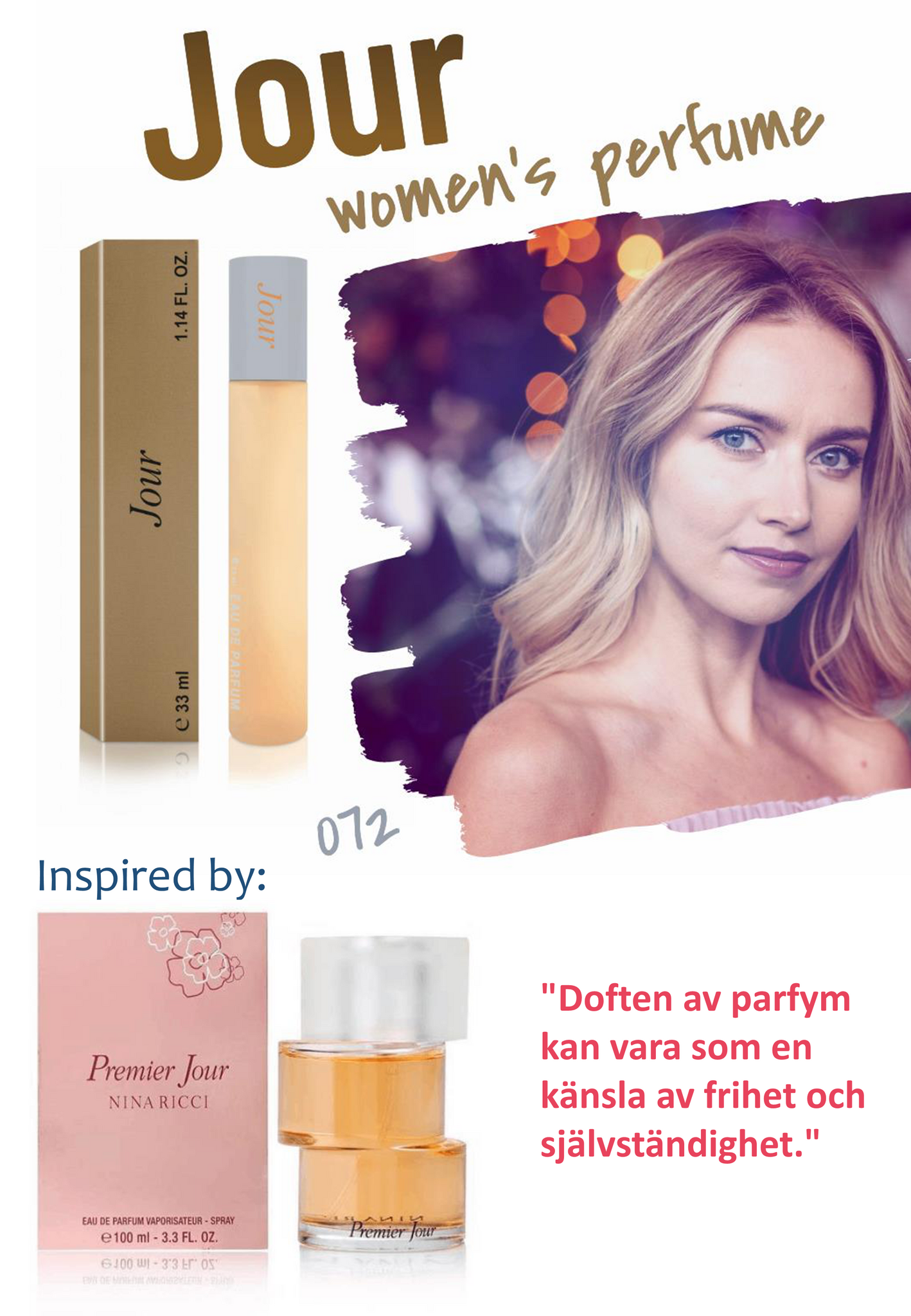 072. Jour - mini parfym för kvinnor - inspirerad av PREMIER JOUR*