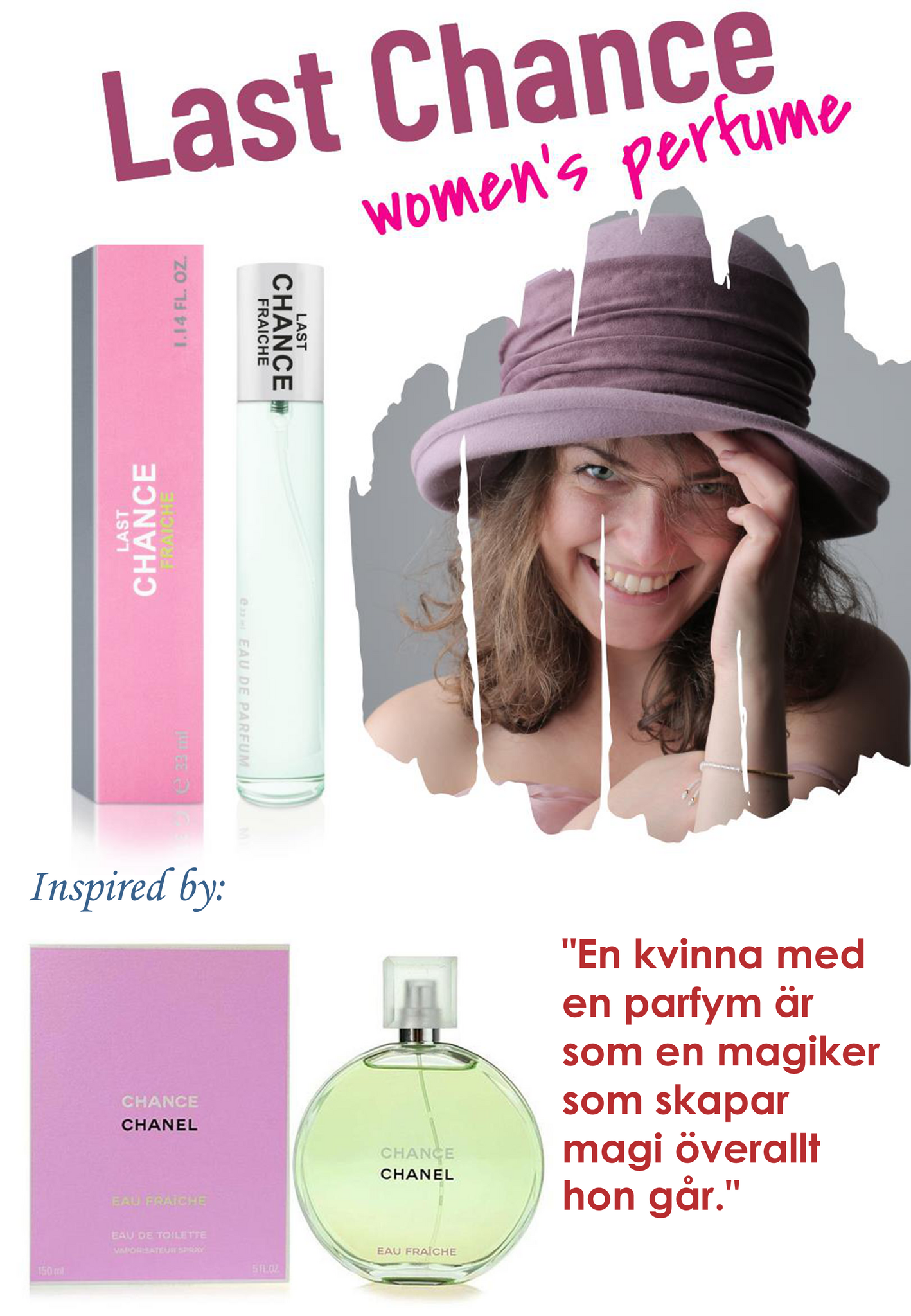 198. Last Chance Fraiche - mini parfym för kvinnor - inspirerad av CHANCE EAU FRAICHE*