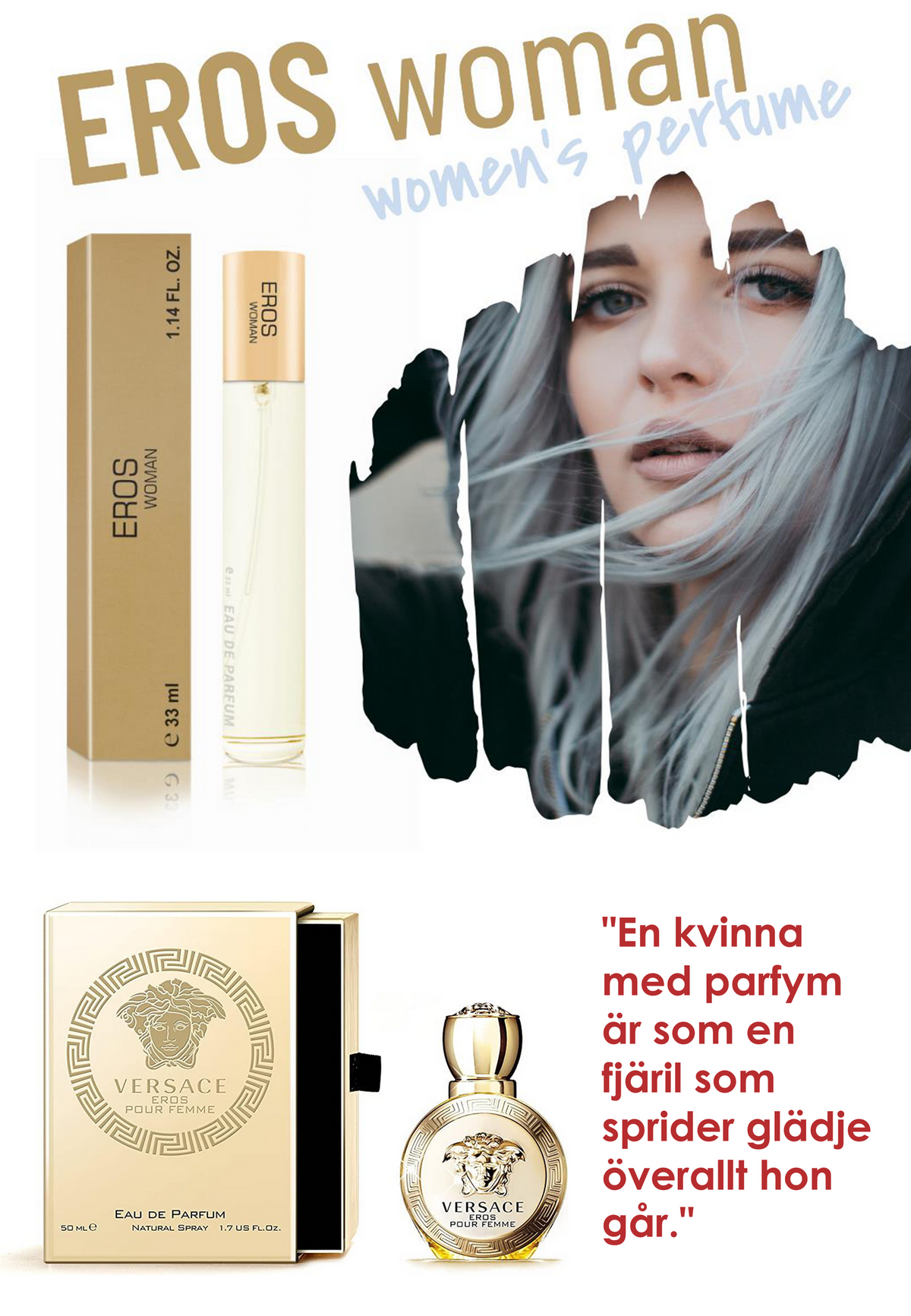 196. Eros Woman - mini parfym för kvinnor - inspirerad av EROS*