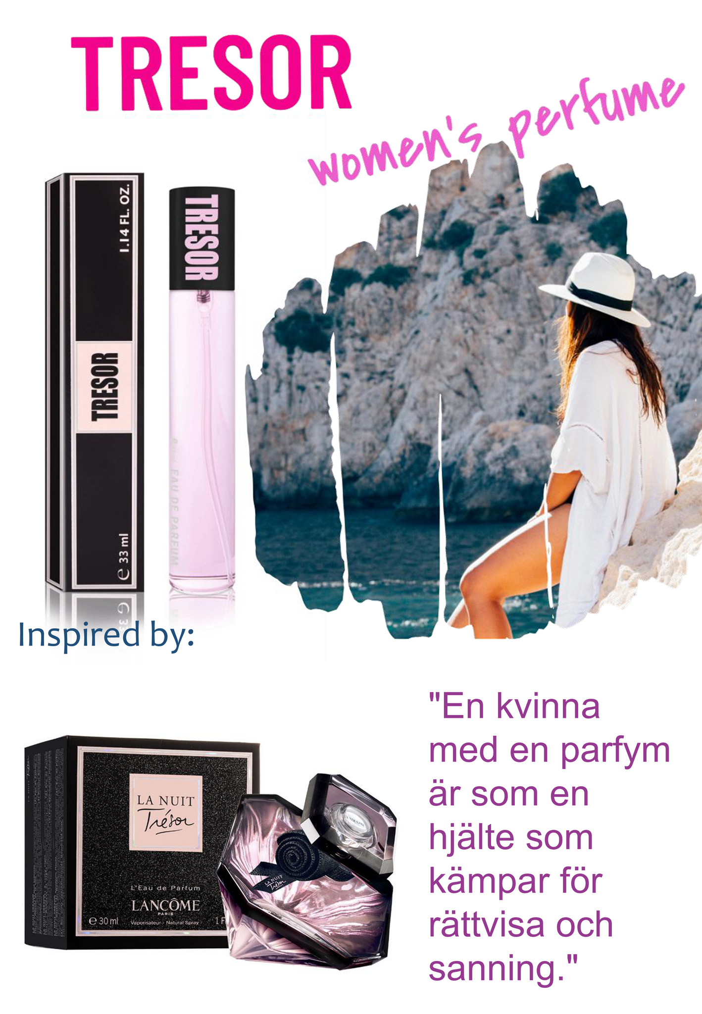 187. Tresor - mini parfym för kvinnor - inspirerad av TRESOR LA NUIT*