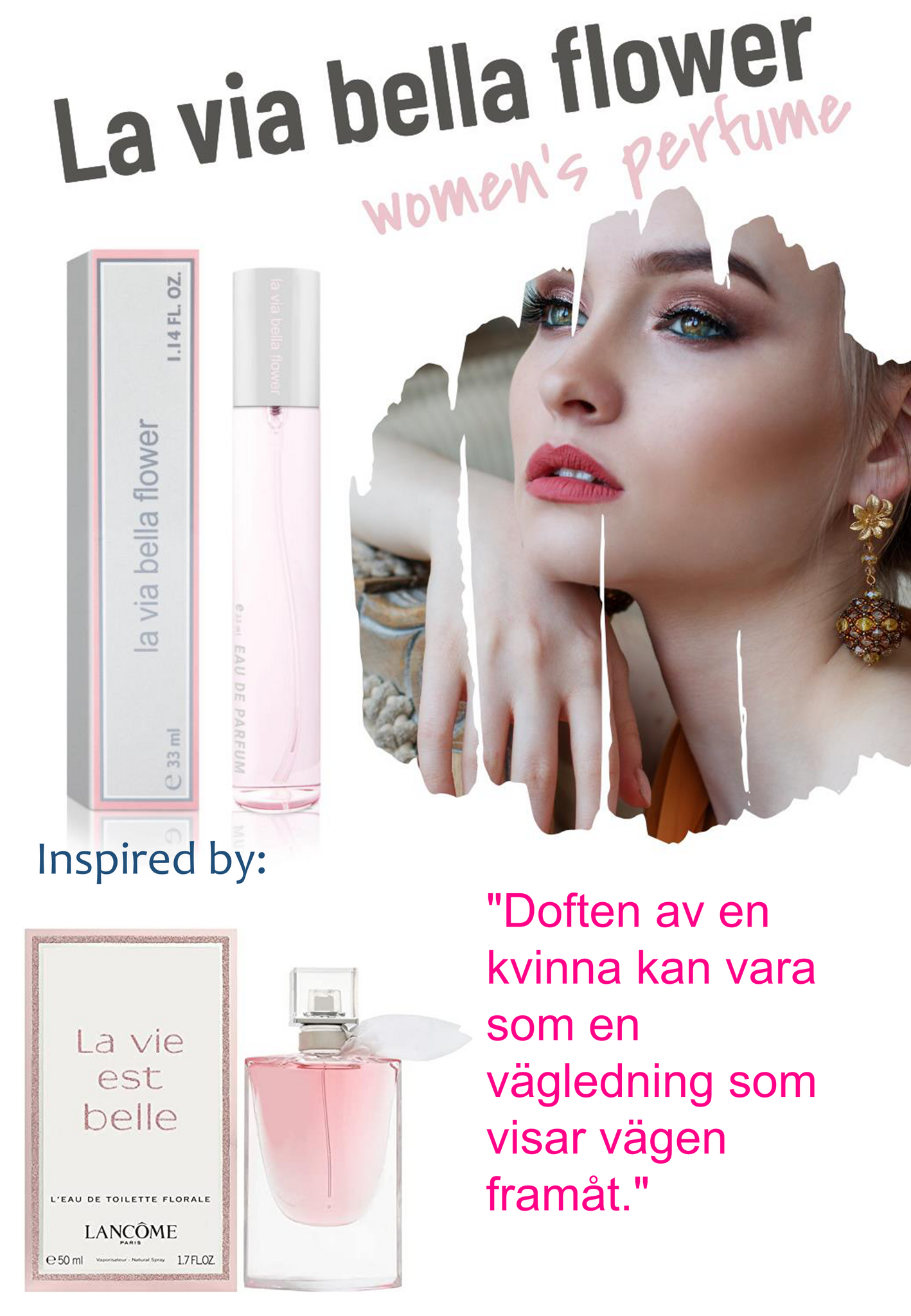 186. La Via Bella Flower - mini parfym för kvinnor - inspirerad av LA VIE EST BELLE FLORALE*