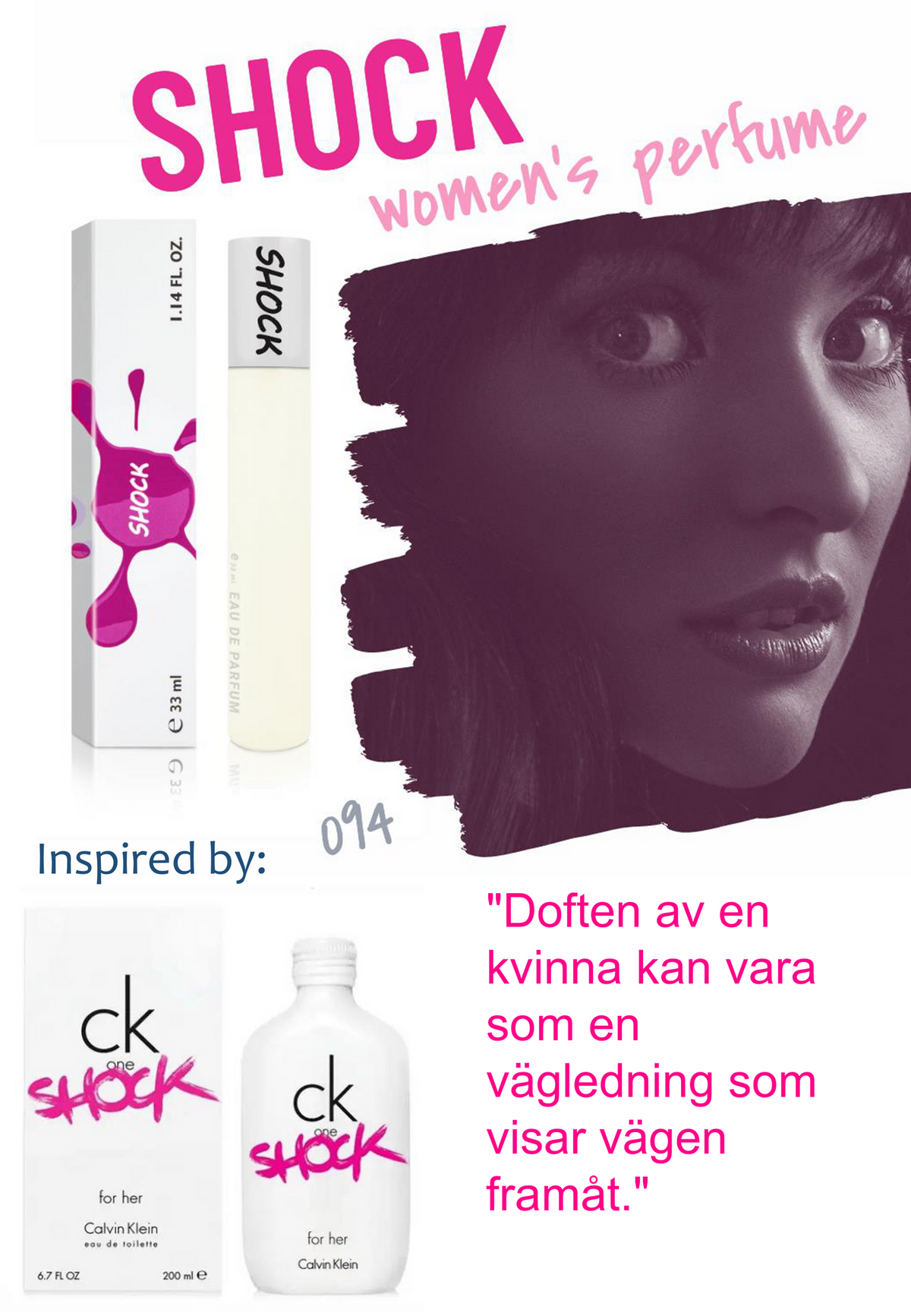 094. Shock - mini parfym för kvinnor - inspirerad av ONE SHOCK*