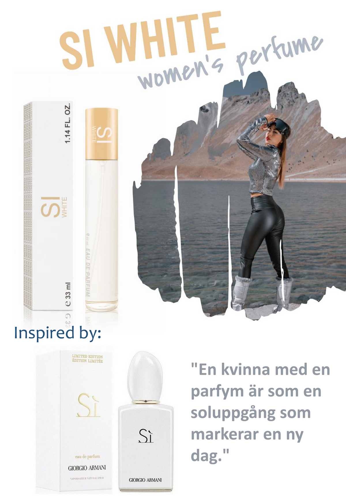 177. Si White - mini parfym för kvinnor - inspirerad av SI WHITE*