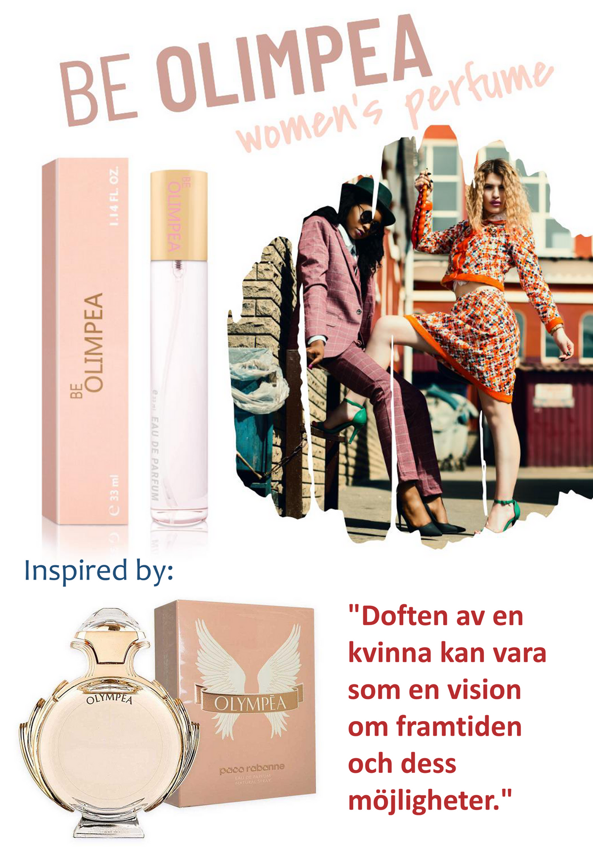 171. Be Olimpea - mini parfym för kvinnor - inspirerad av OLYMPÉA*