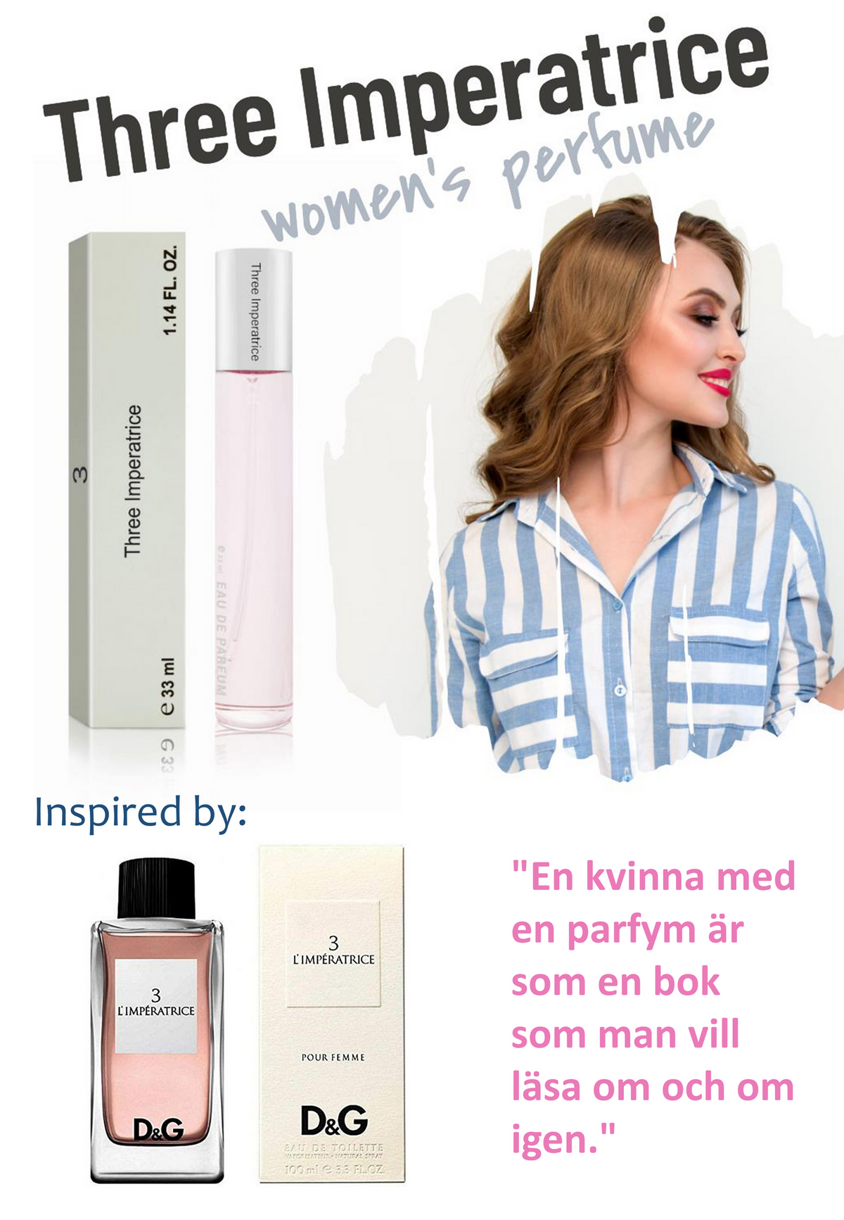 170. Three Imperatrice - mini parfym för kvinnor - inspirerad av L’IMPERATRICE*