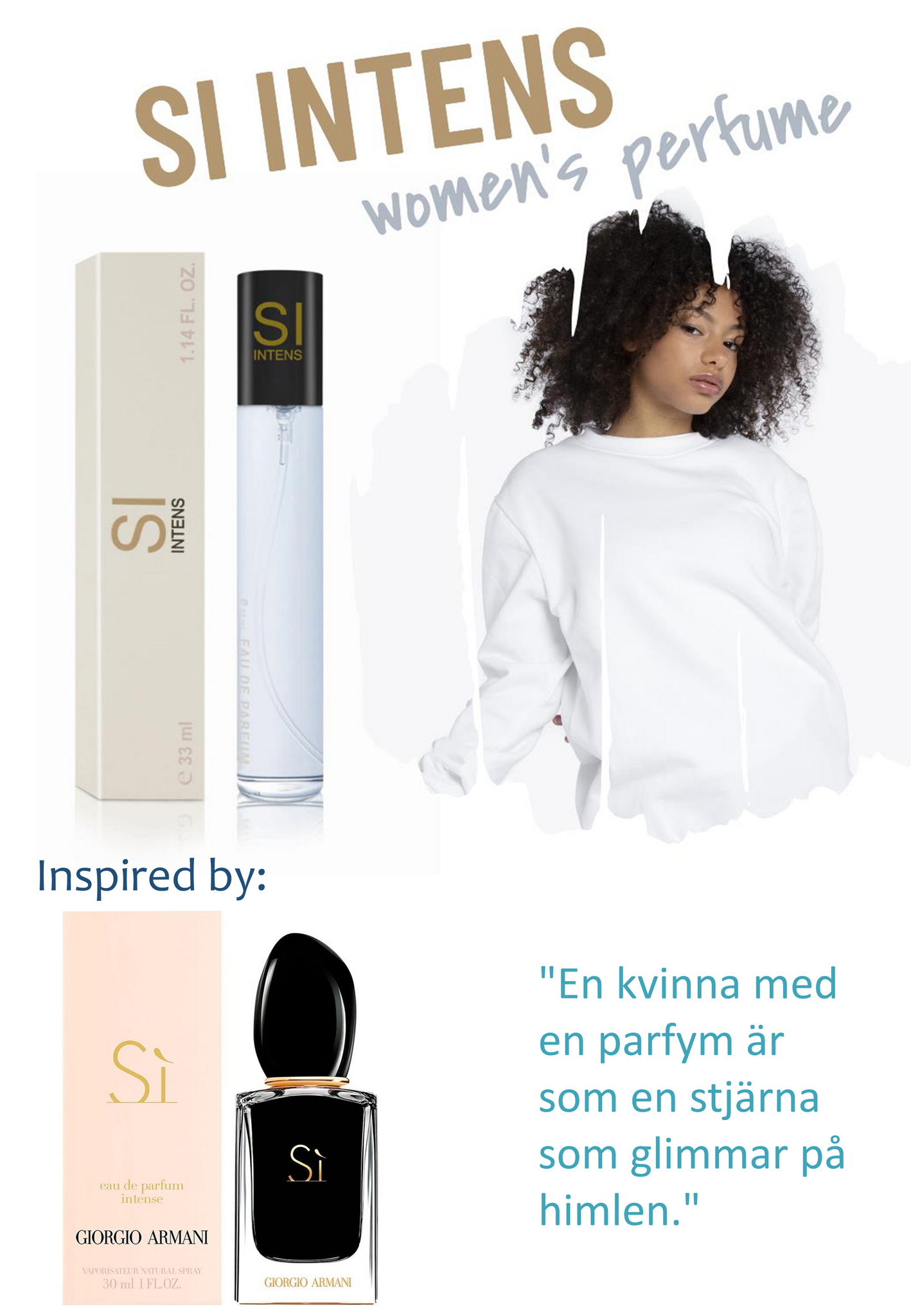 169. Si Intens - mini parfym för kvinnor - inspirerad av SI INTENSE*