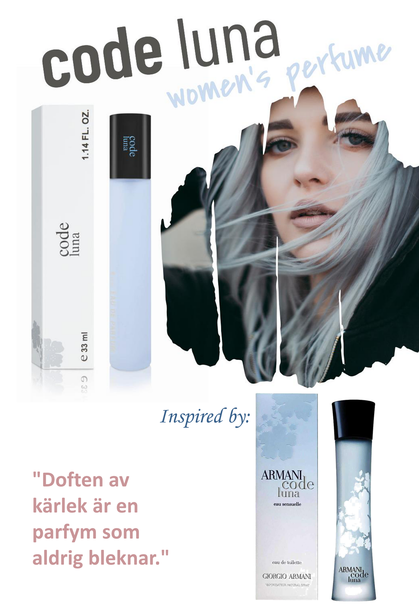 114. Code Luna - mini parfym för kvinnor - inspirerad av CODE LUNA*