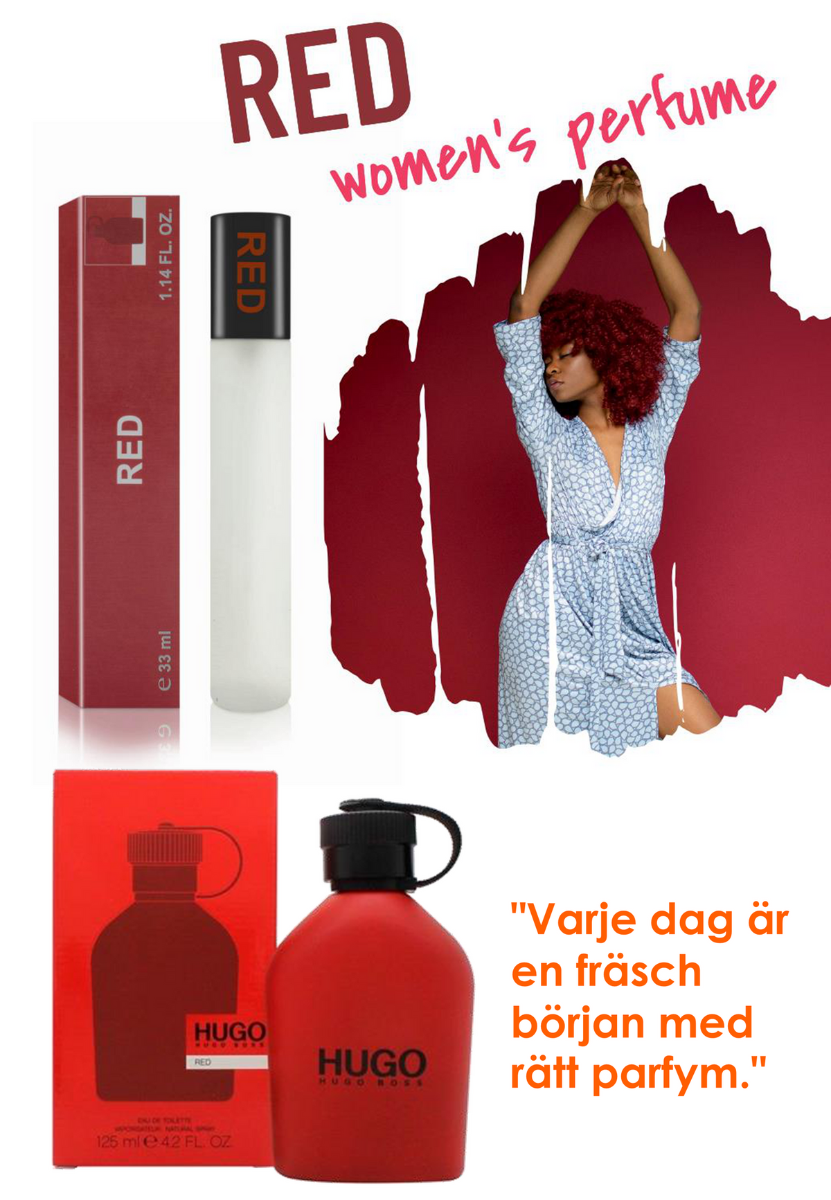 116. RED - mini parfym för kvinnor - inspirerad av RED*