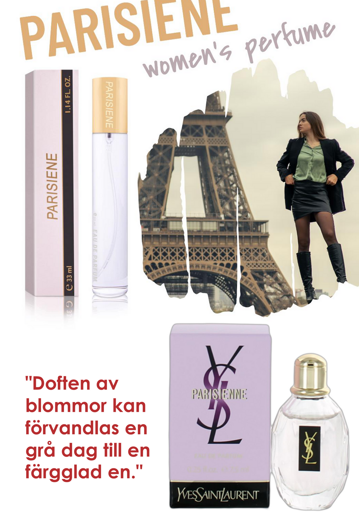 118. Parisiene - mini parfym för kvinnor - inspirerad av PARISIENNE*