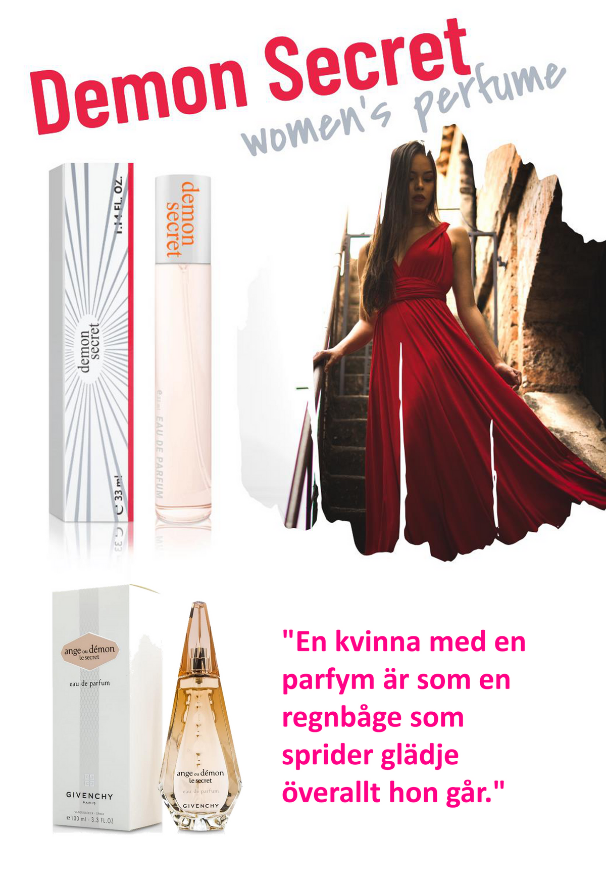 162. Demon Secret - mini parfym för kvinnor - inspirerad av DEMON LA SECRET*