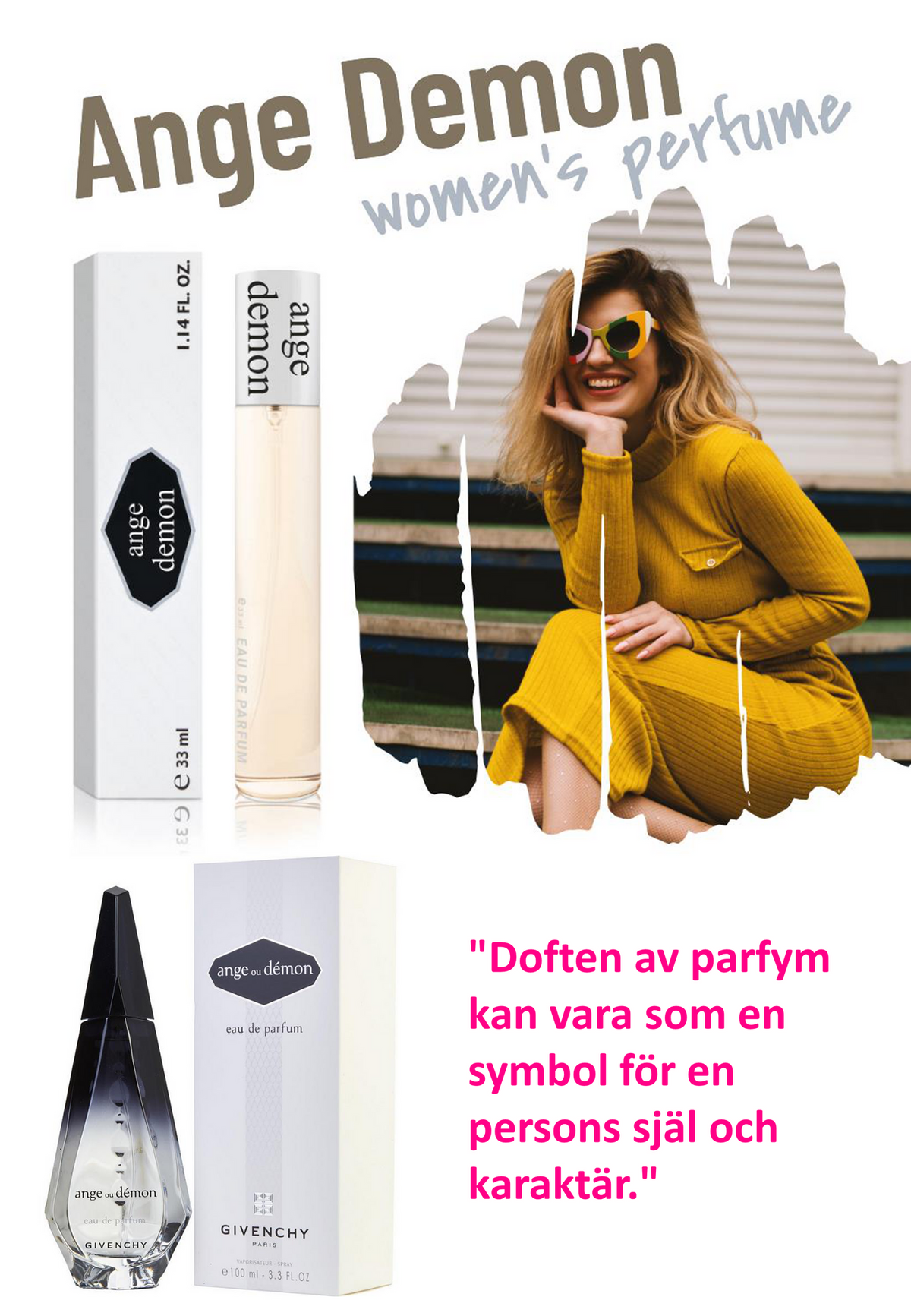 161. Ange Demon - mini parfym för kvinnor - inspirerad av ANGE OU DEMON*