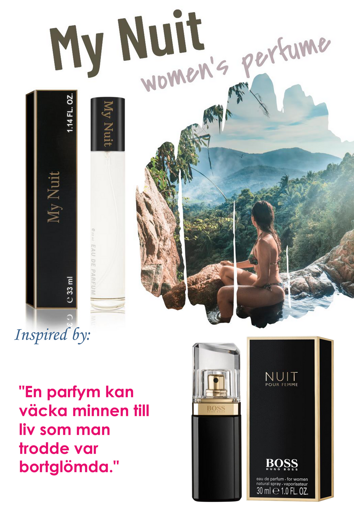 128. My Nuit - mini parfym för kvinnor - inspirerad av NUIT*