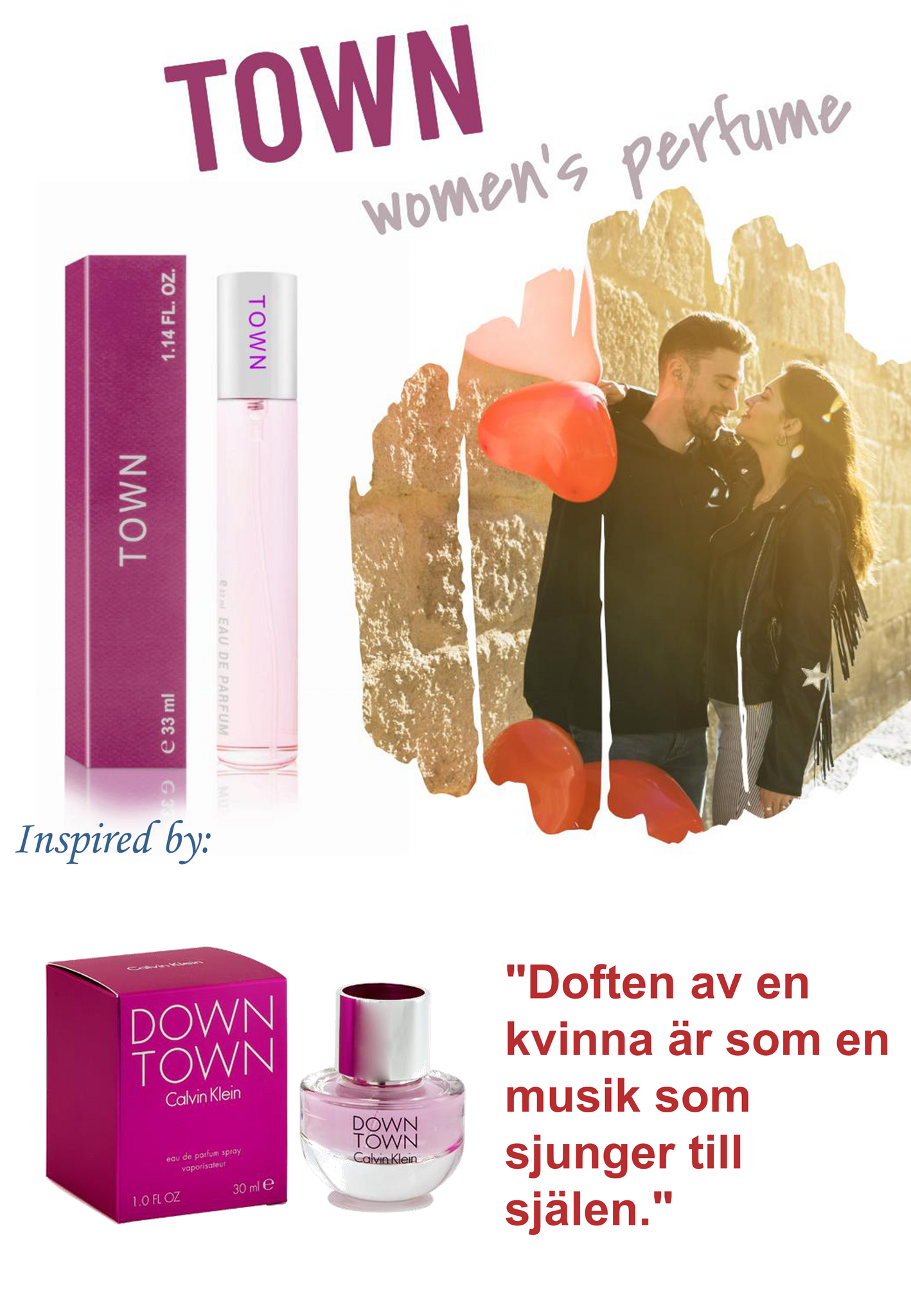 151. Town - mini parfym för kvinnor - inspirerad av DOWNTOWN*