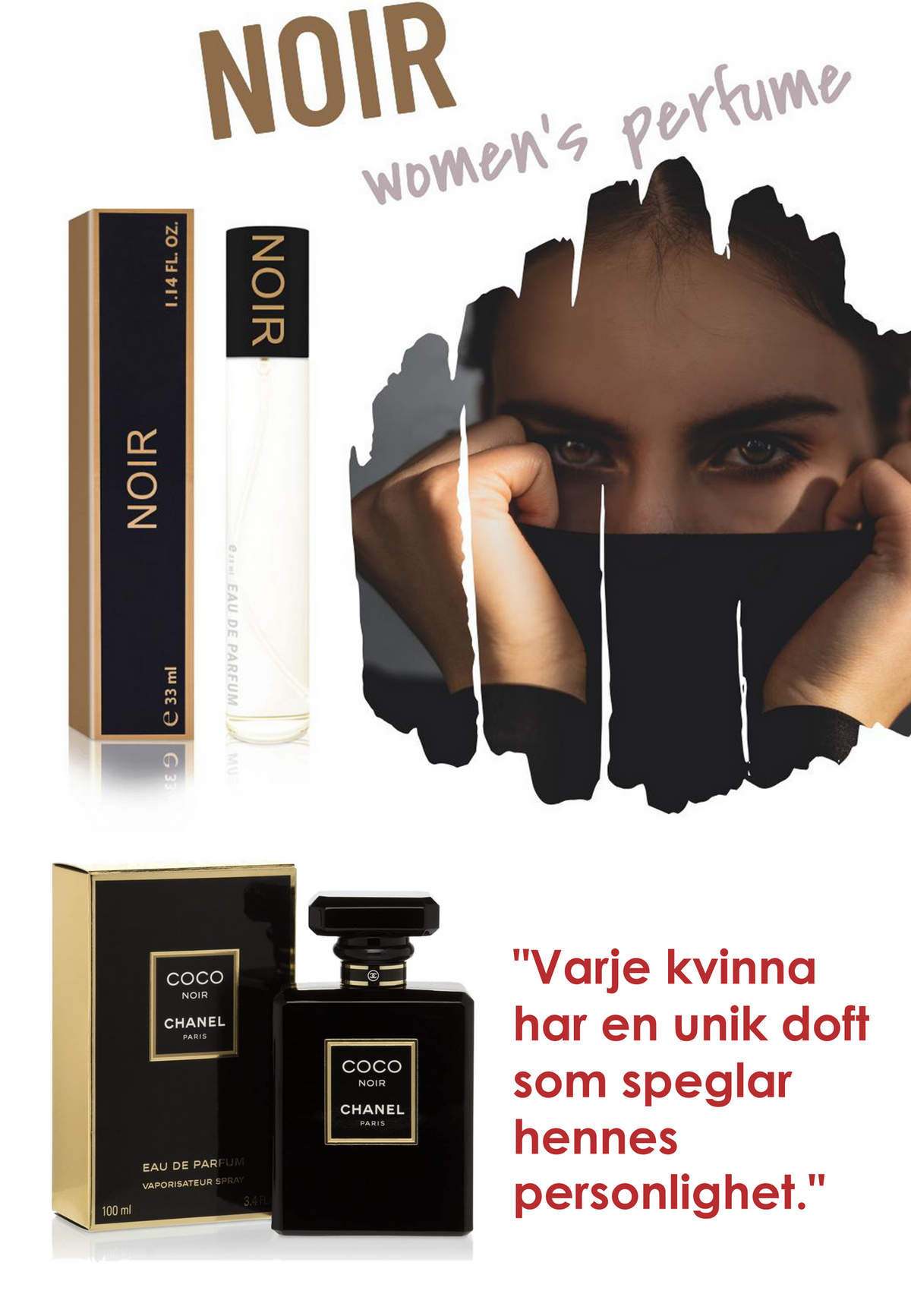 132. Noir - mini parfym för kvinnor - inspirerad av NOIR*