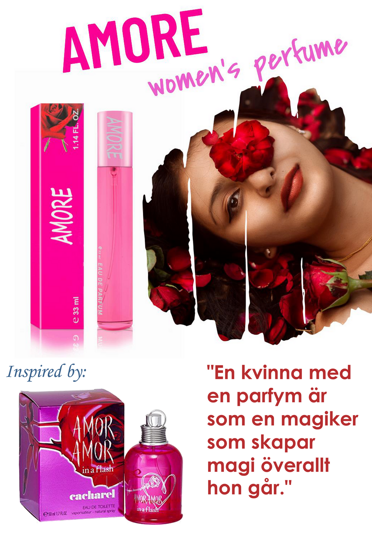 133. Amore - mini parfym för kvinnor - inspirerad av AMOR AMOR*