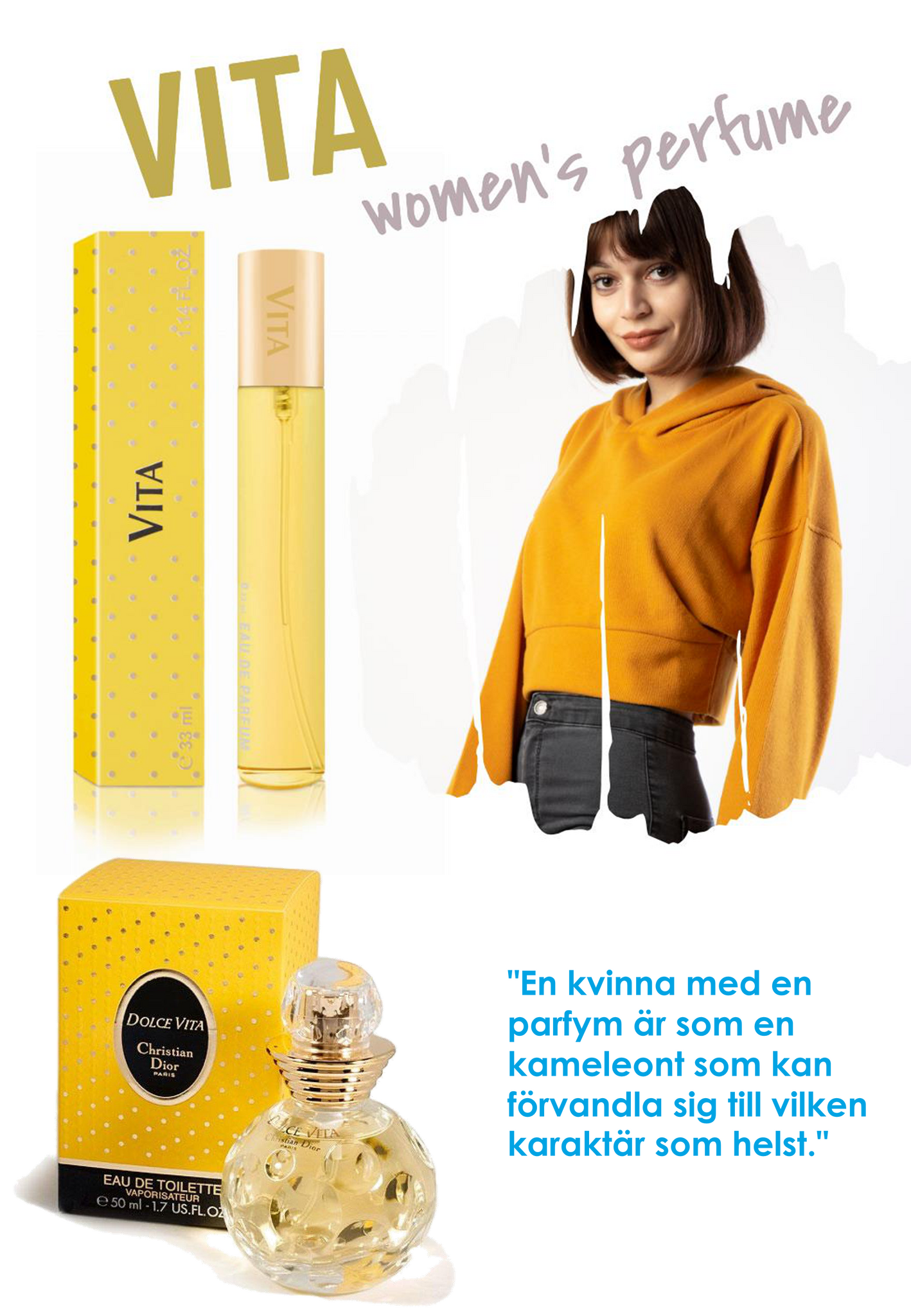 140. Vita - mini parfym för kvinnor - inspirerad av DOLCE VITA*