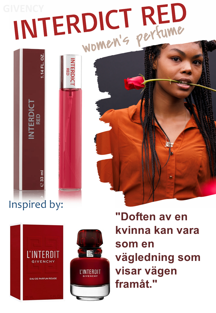 229. Interdict Red - mini parfym för kvinnor - inspirerad av LINTERDIT EAU DE PARFUM*