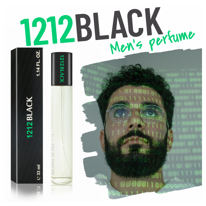 126. 1212 BLACK - mini parfym för män - inspirerad av L1212 NOIR
