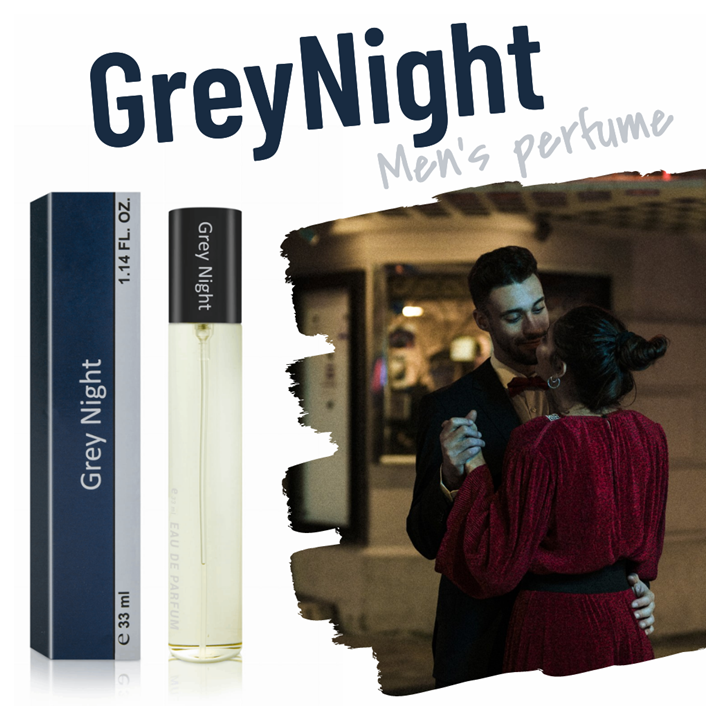 145. Grey Night - mini parfym för män - inspirerad av BOTTLED NIGHT*