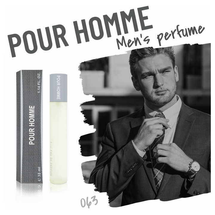 063. POUR HOMME - mini parfym för män - inspirerad av HOMME GREY*